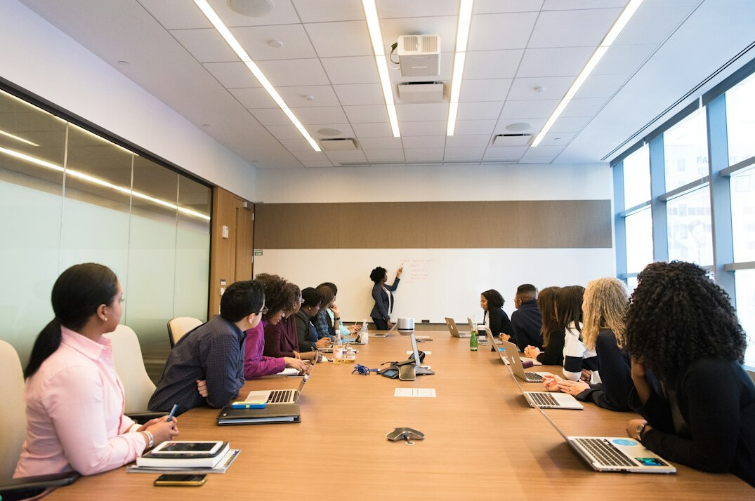 corporate management training session