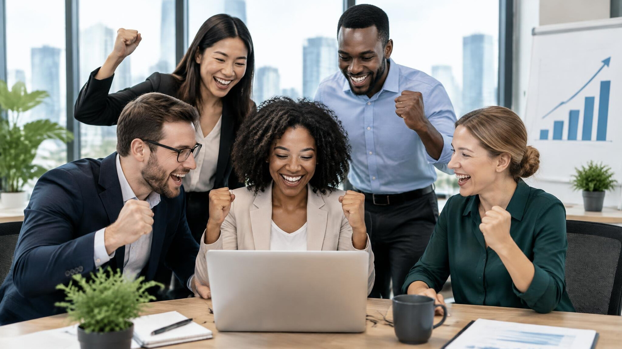 diverse corporate team