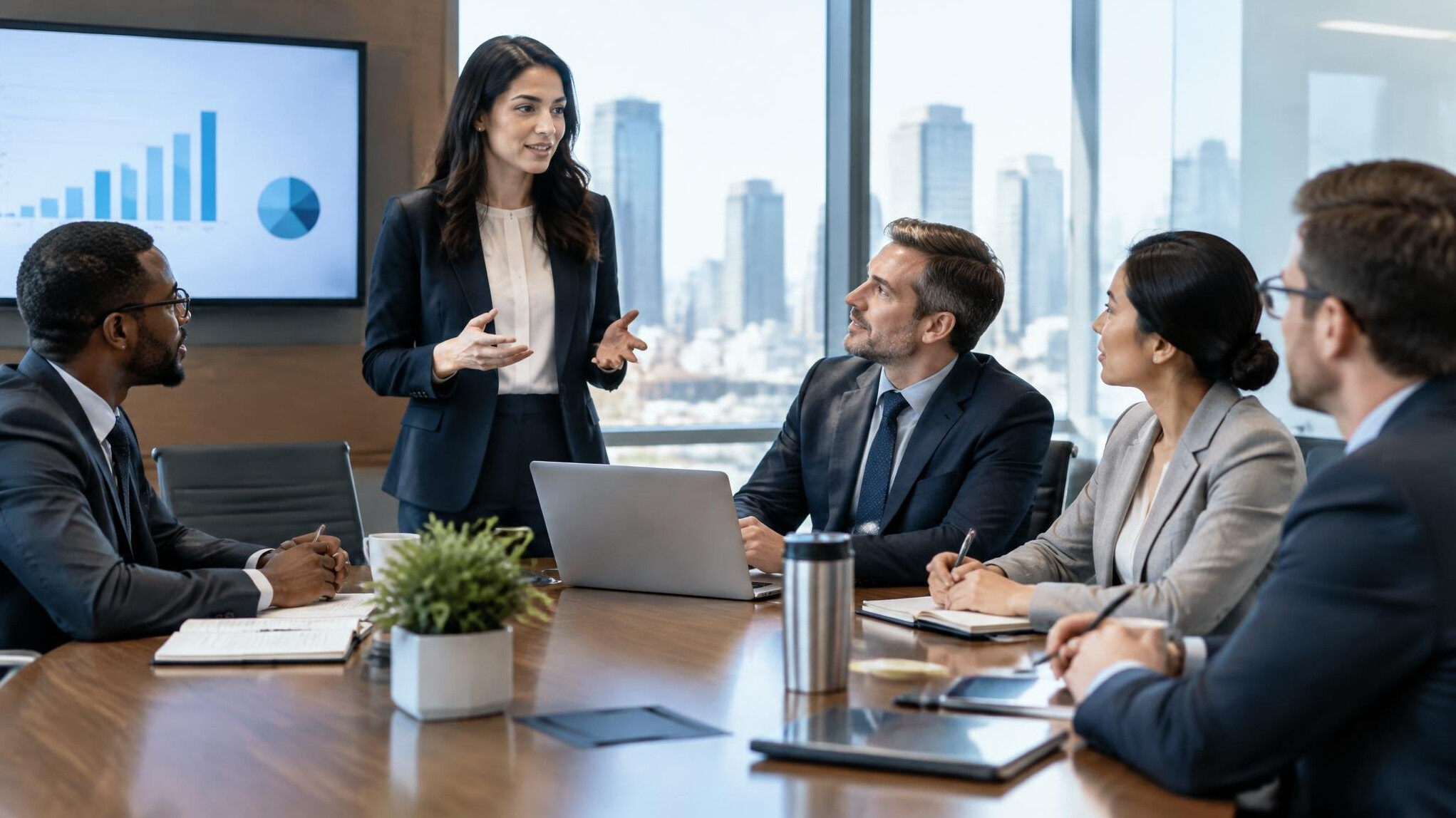 corporate team meeting